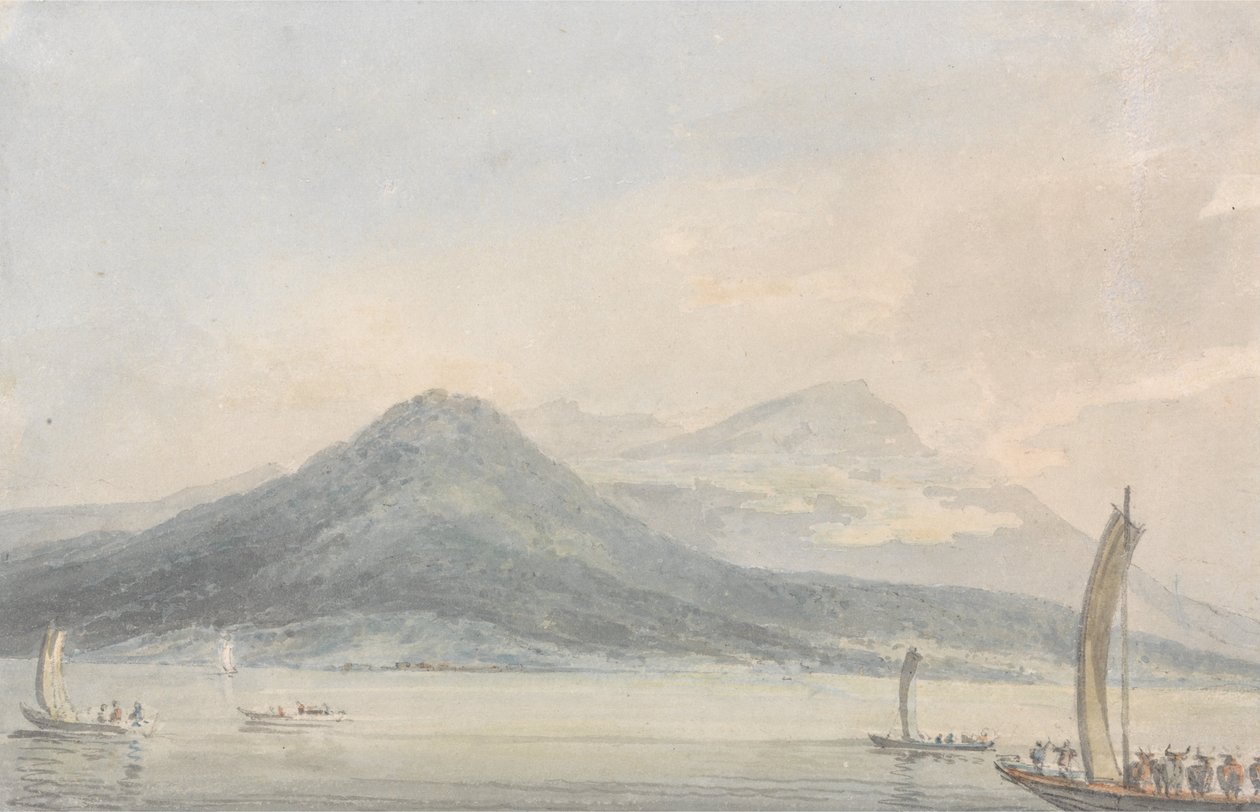 Z Isola Borromena, Jezioro Maggiore autorstwa Joseph Mallord William Turner