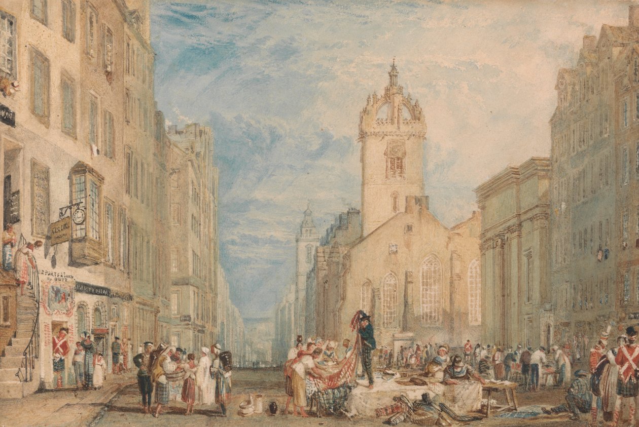 High Street, Edynburg autorstwa Joseph Mallord William Turner