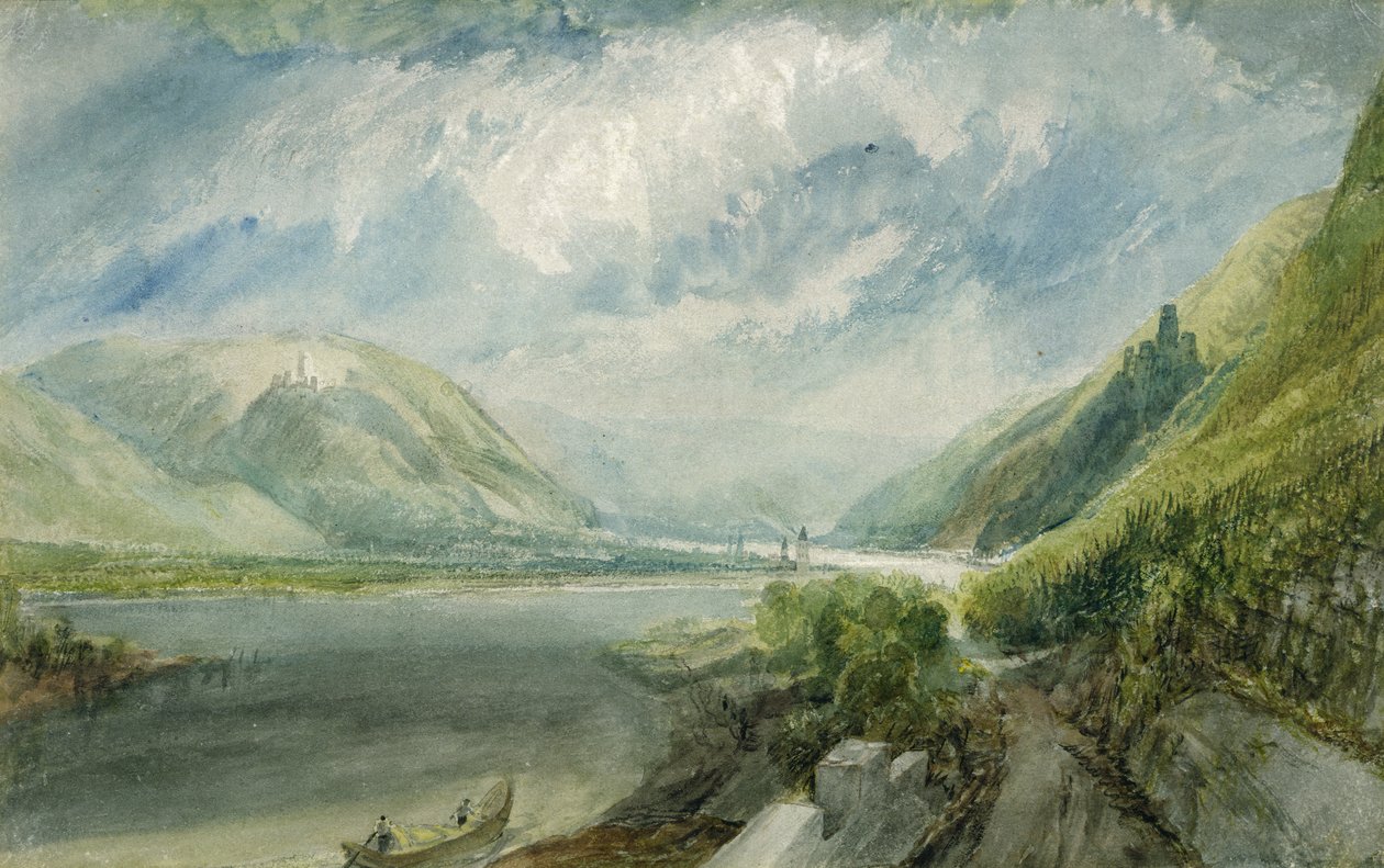 Skrzyżowanie Lahn, 1817 (gwasz i wc) autorstwa Joseph Mallord William Turner