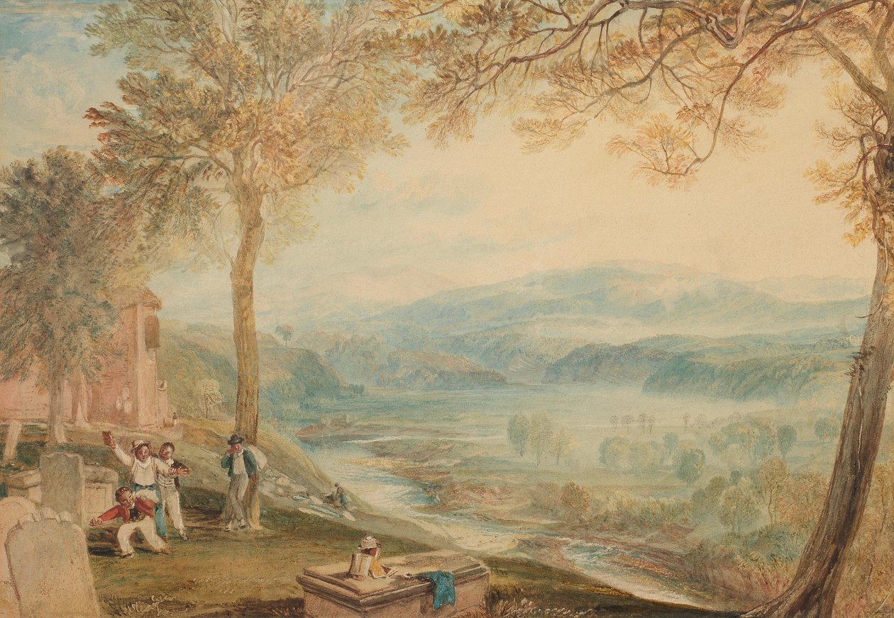 Kirkby Lonsdale Churchyard autorstwa Joseph Mallord William Turner