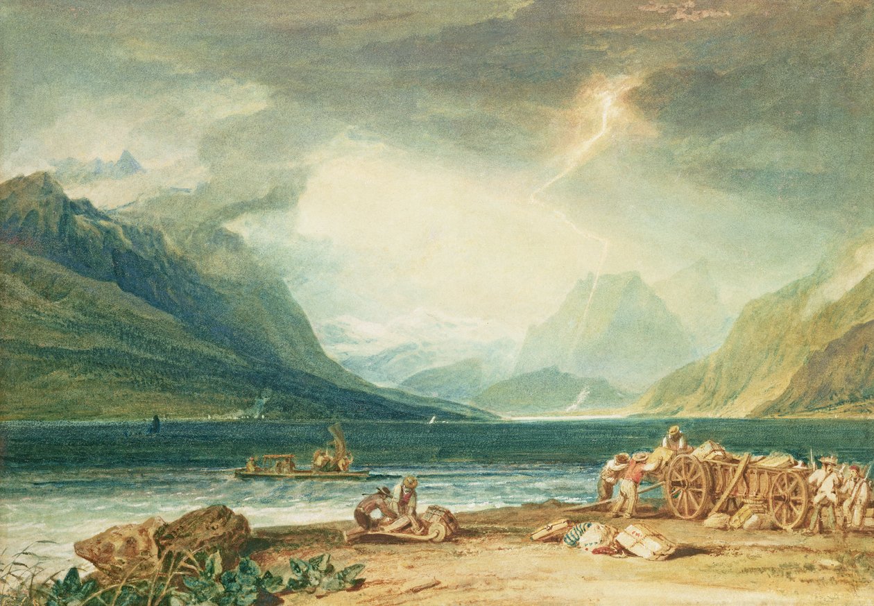 Jezioro Thun autorstwa Joseph Mallord William Turner