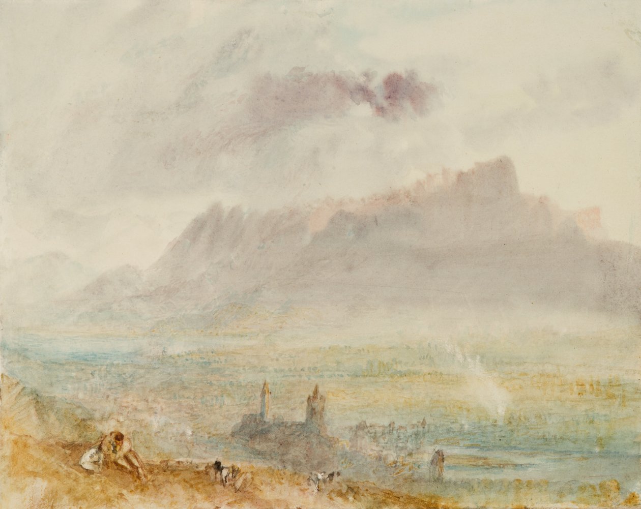 Jezioro Thun, ok.1838 autorstwa Joseph Mallord William Turner