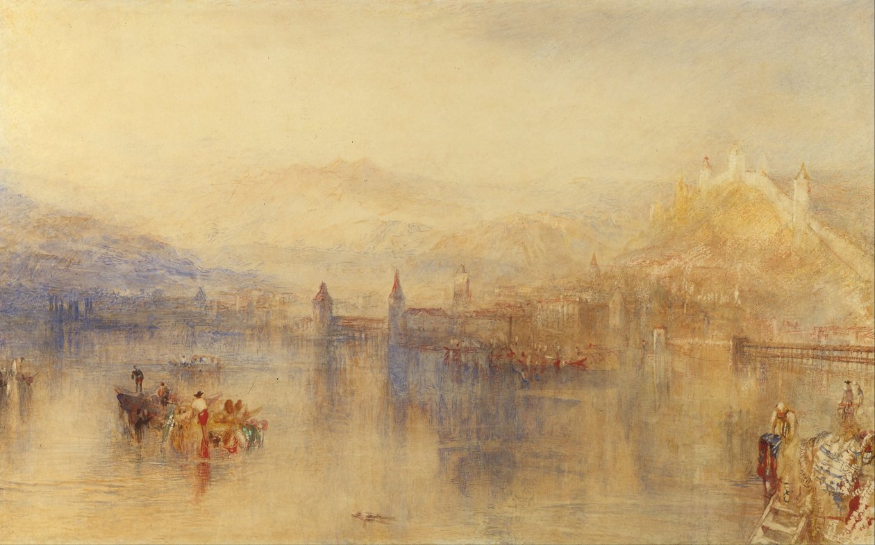 Lucerna z jeziora autorstwa Joseph Mallord William Turner