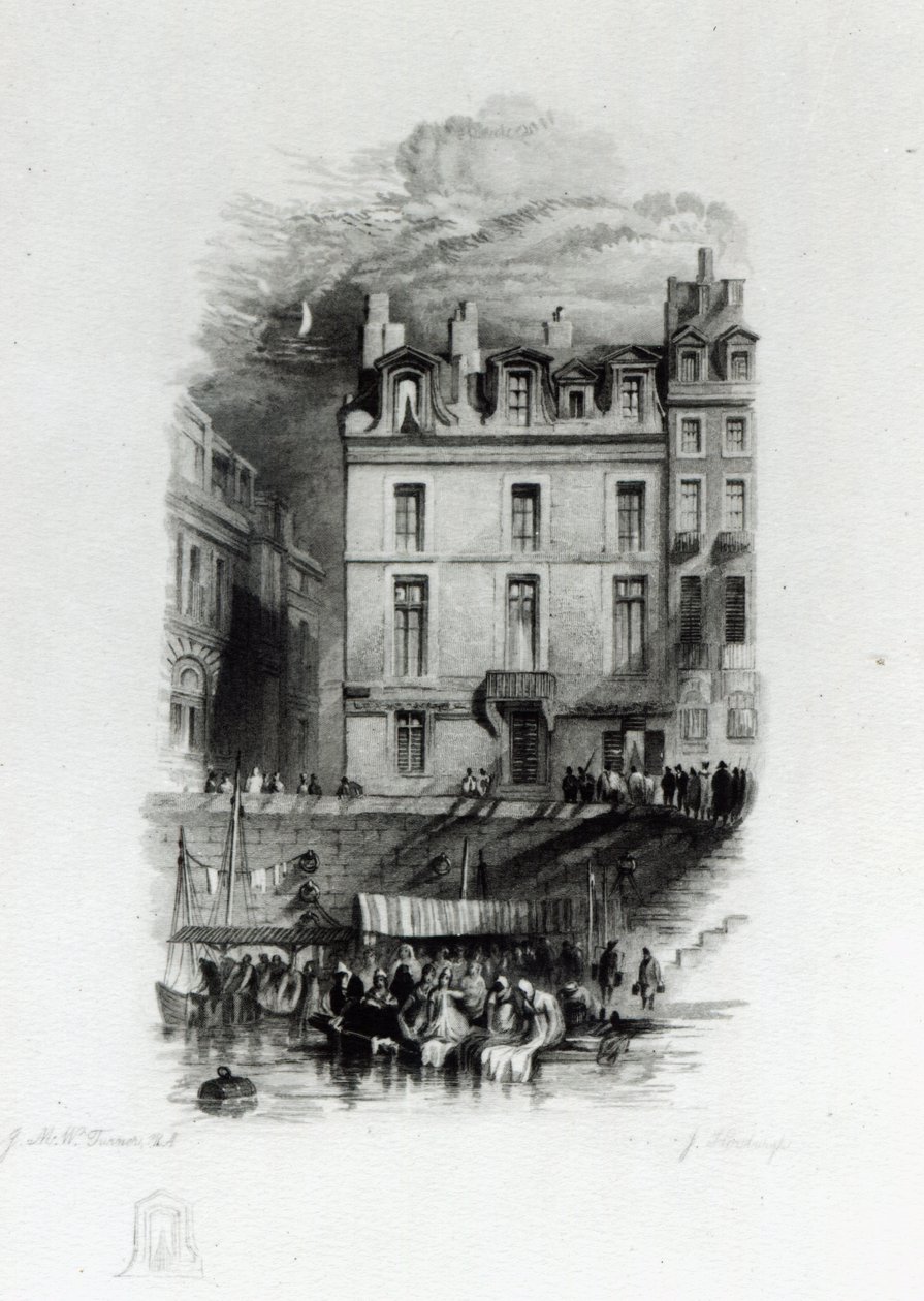 Kwatery Napoleona na Quai Conti, 1834-36 autorstwa Joseph Mallord William Turner