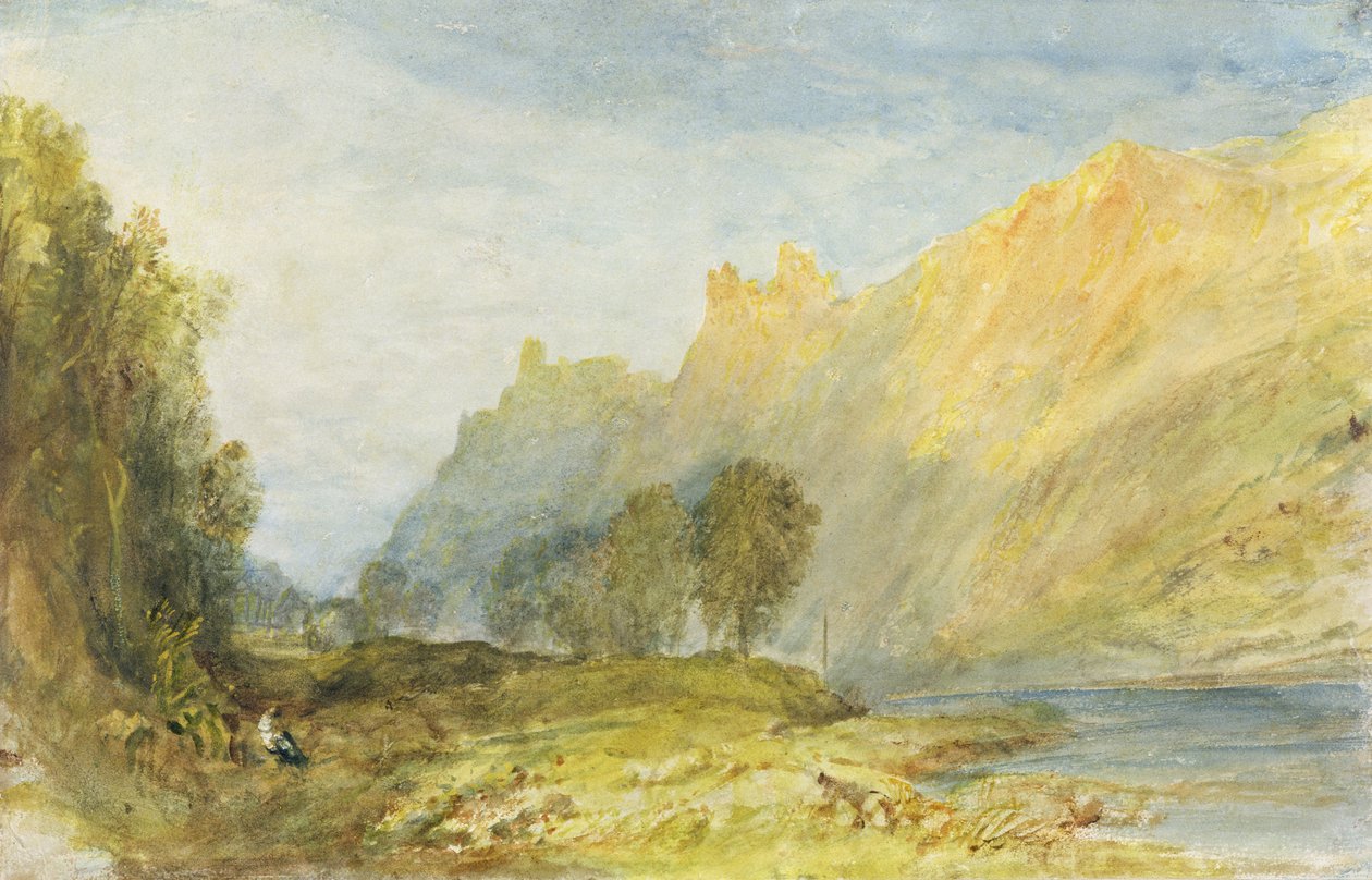 No.1520 Bruderburgen nad Renem, 1817 autorstwa Joseph Mallord William Turner