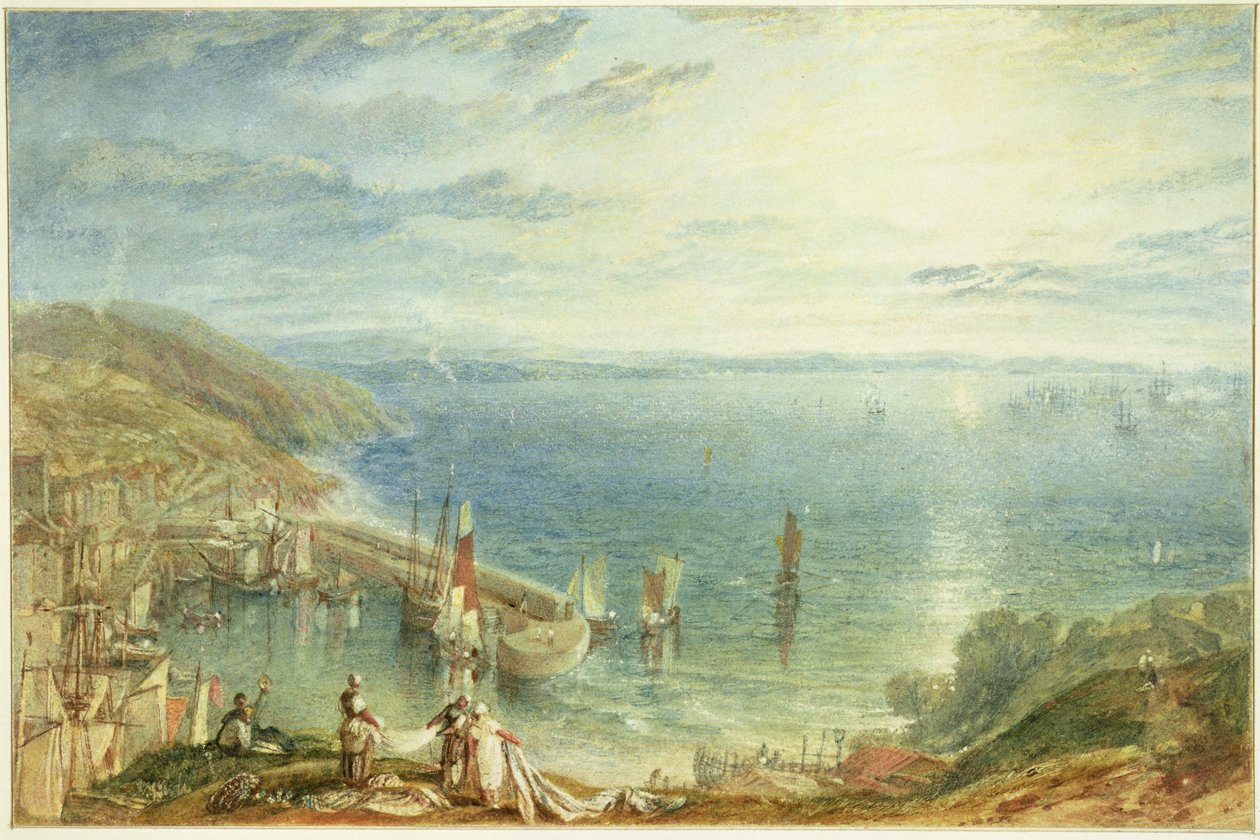 No.1790 Torbay z Brixham, ok.1816-17 autorstwa Joseph Mallord William Turner