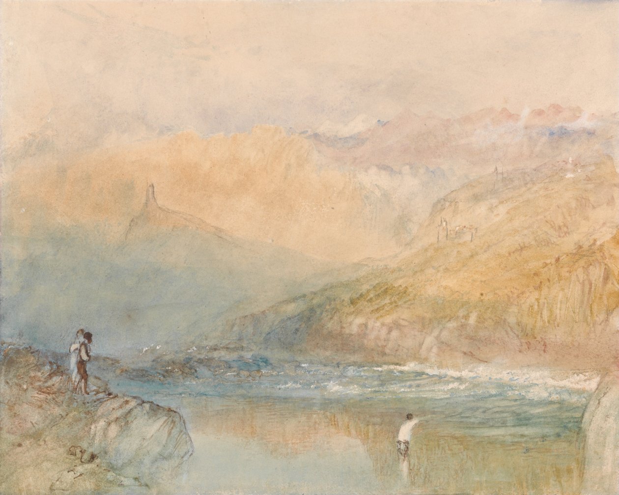 Nad Mozelą, niedaleko Traben Trarbach autorstwa Joseph Mallord William Turner