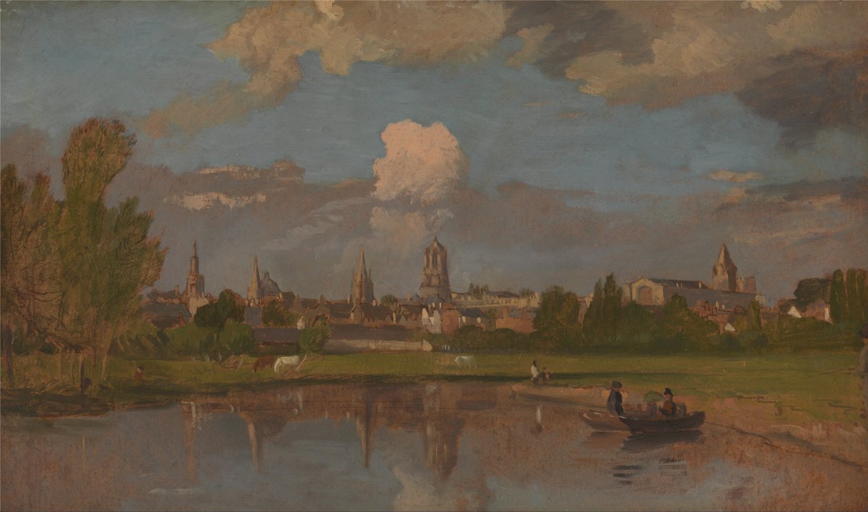 Oxford from the River z Christ Church na pierwszym planie autorstwa Joseph Mallord William Turner