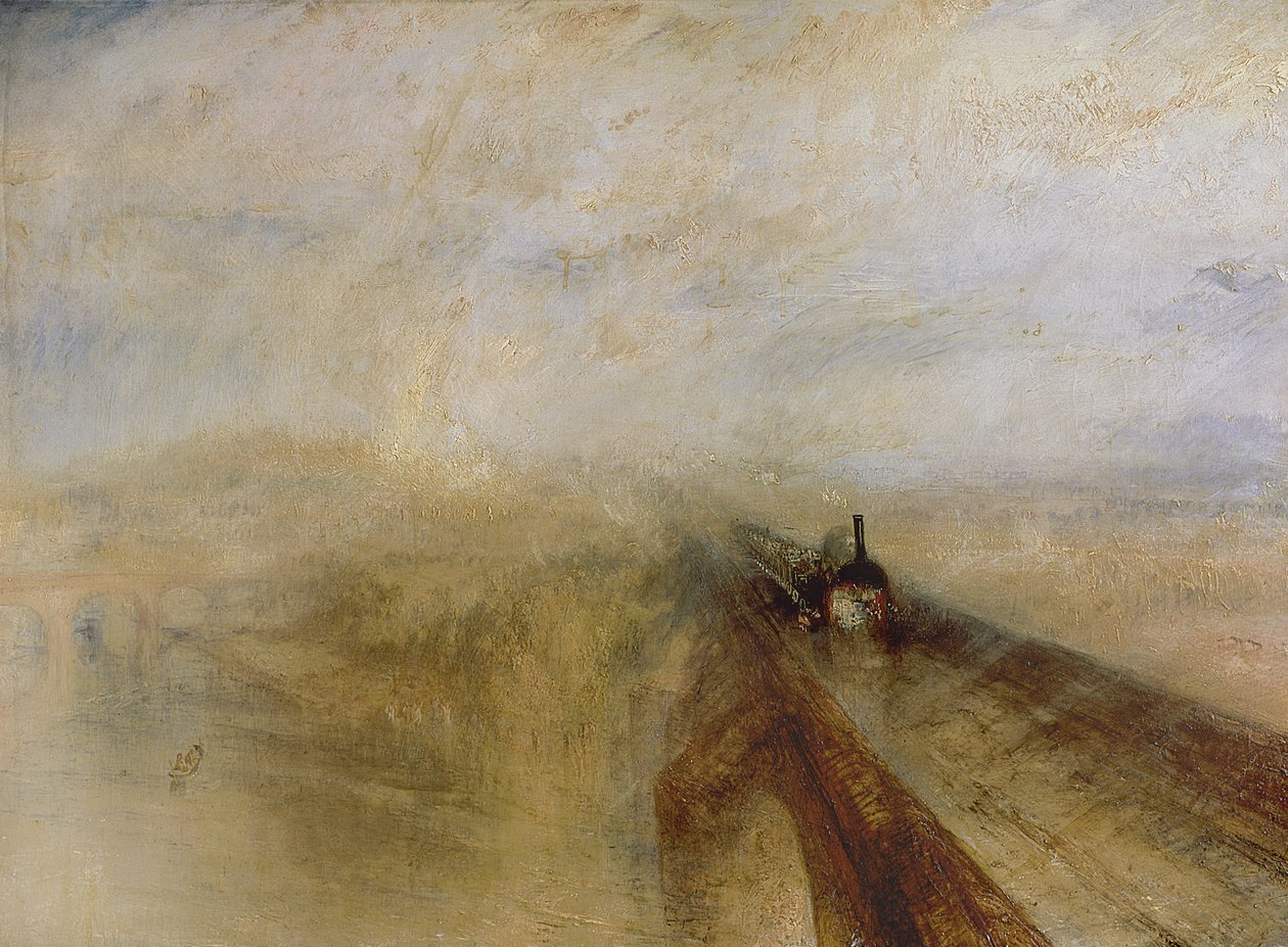 Deszcz Steam and Speed, Great Western Railway autorstwa Joseph Mallord William Turner