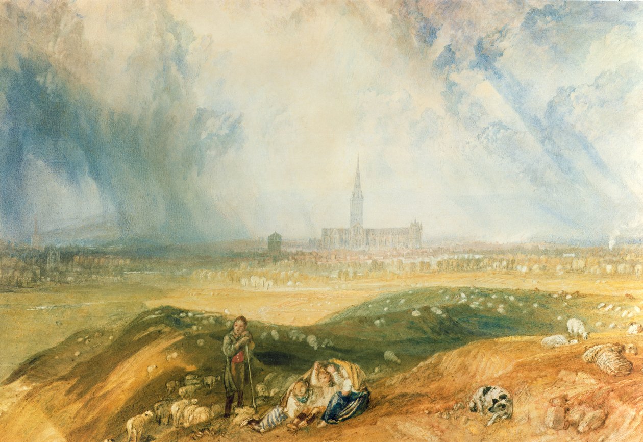 Katedra w Salisbury autorstwa Joseph Mallord William Turner