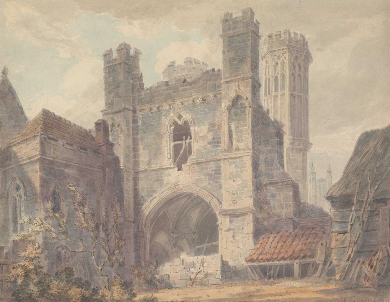Brama św. Augustyna, Canterbury autorstwa Joseph Mallord William Turner