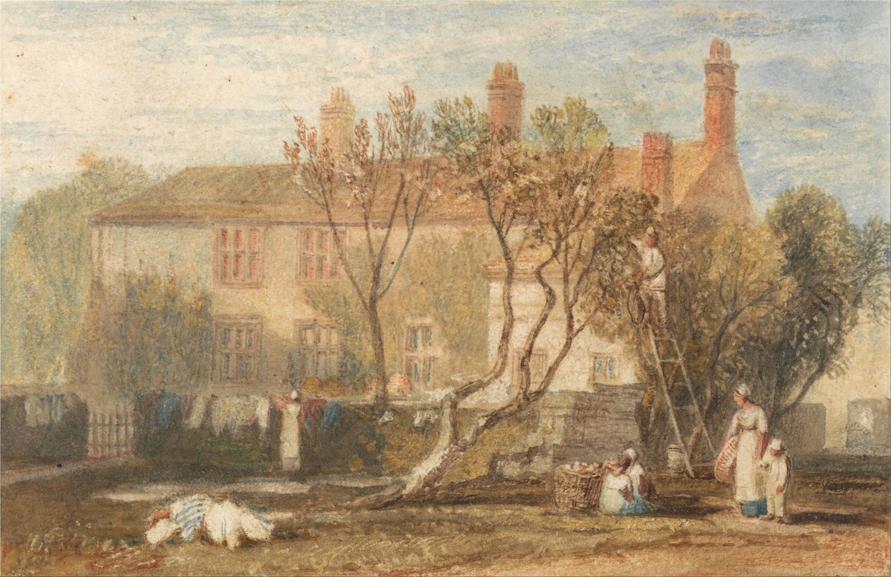 Steeton Manor House, niedaleko Farnley autorstwa Joseph Mallord William Turner