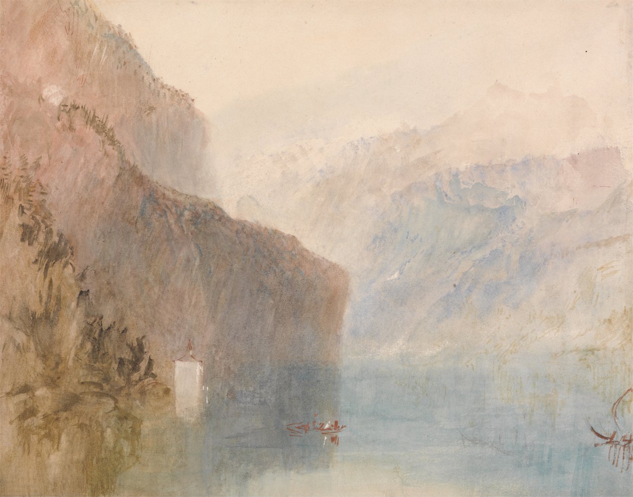 Kaplica mówi, Jezioro Czterech Kantonów autorstwa Joseph Mallord William Turner