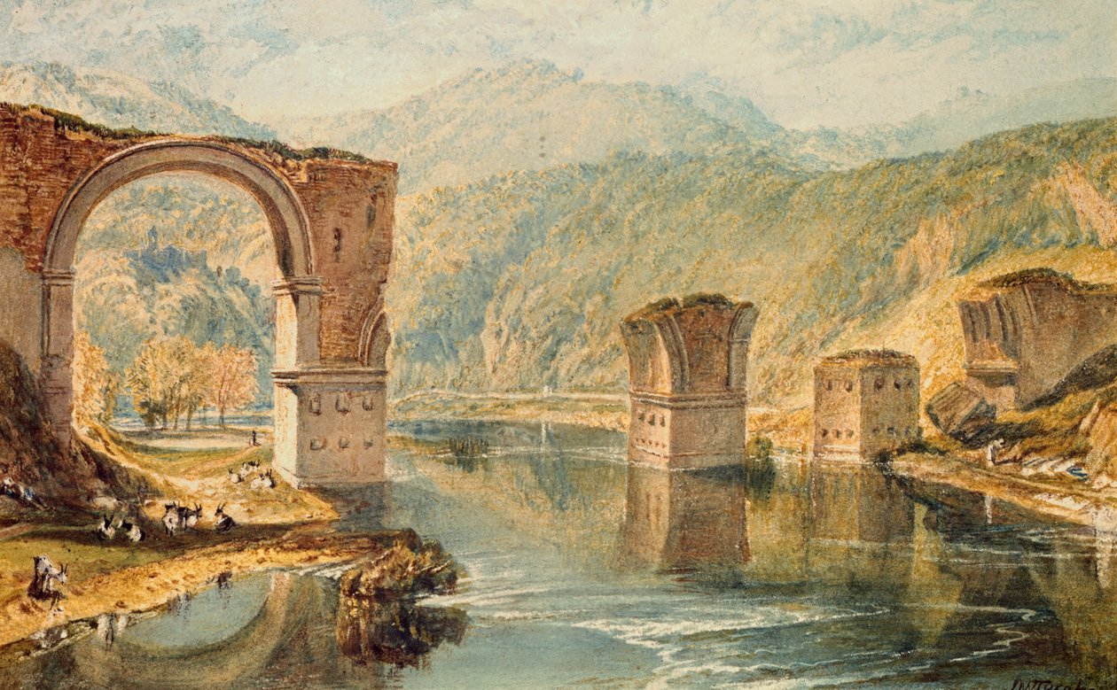Most w Narni autorstwa Joseph Mallord William Turner