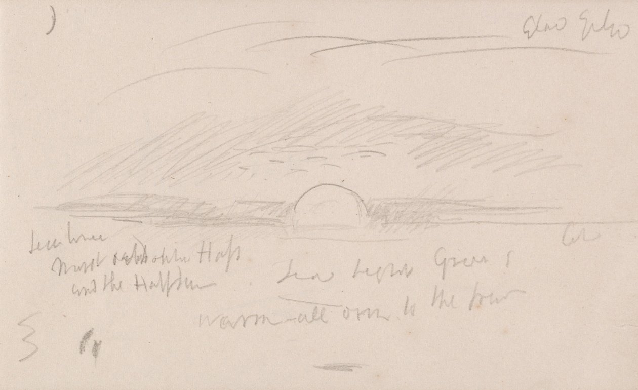 Szkicownik kanału autorstwa Joseph Mallord William Turner