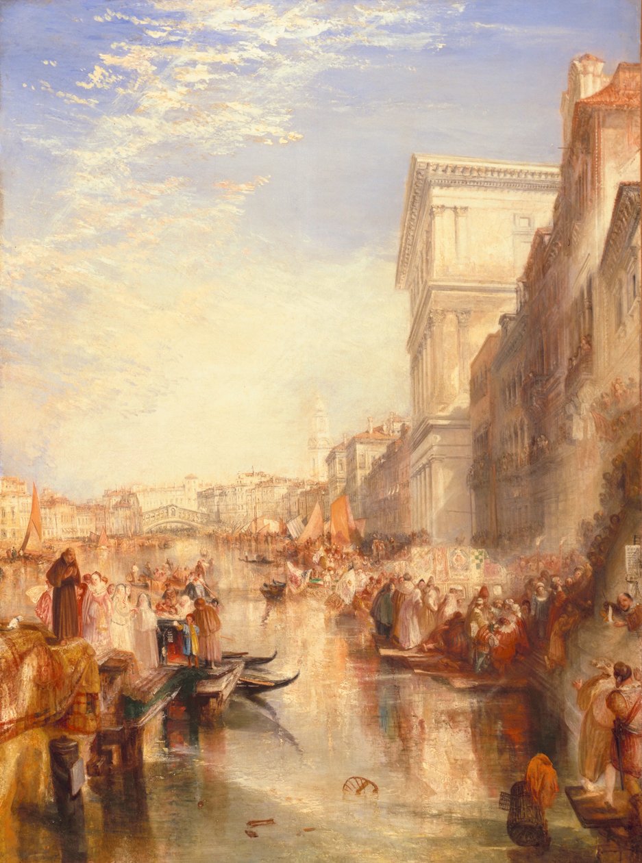 Canal Grande: Scena - ulica w Wenecji, ok. 1837 autorstwa Joseph Mallord William Turner