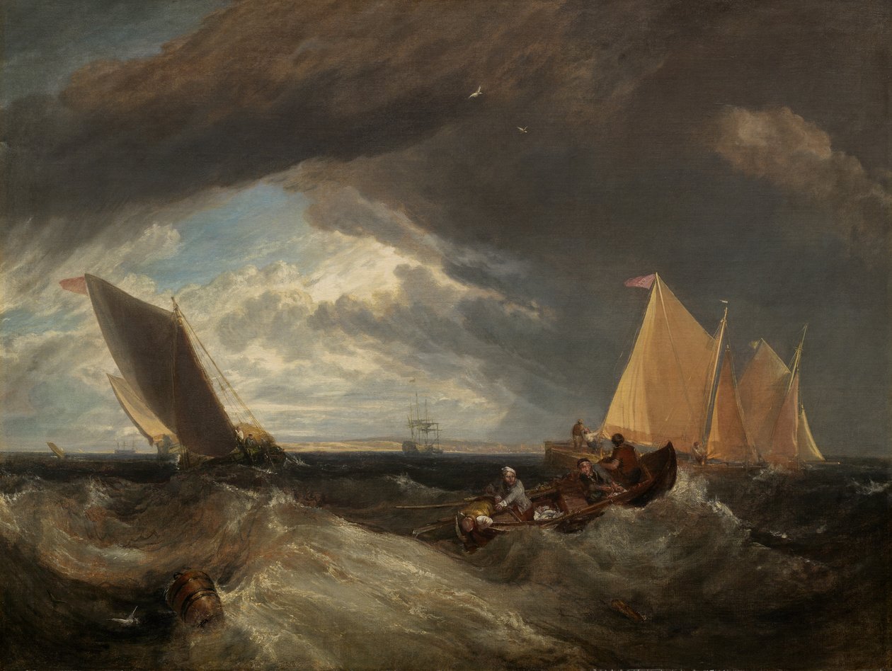 Skrzyżowanie Tamizy i Medway, 1807 autorstwa Joseph Mallord William Turner