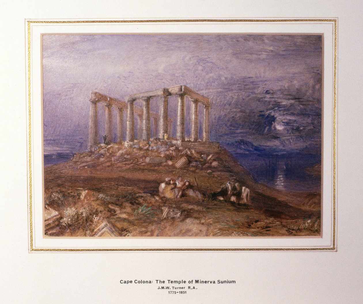 Świątynia Minerwy w Sunium, Cape Colonna autorstwa Joseph Mallord William Turner