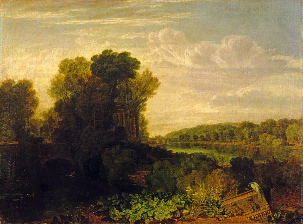 Tamiza w Weybridge, ok. 1807-10 autorstwa Joseph Mallord William Turner