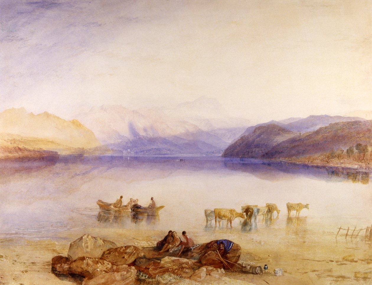 Ullswater, Cumberland, ok.1835 autorstwa Joseph Mallord William Turner