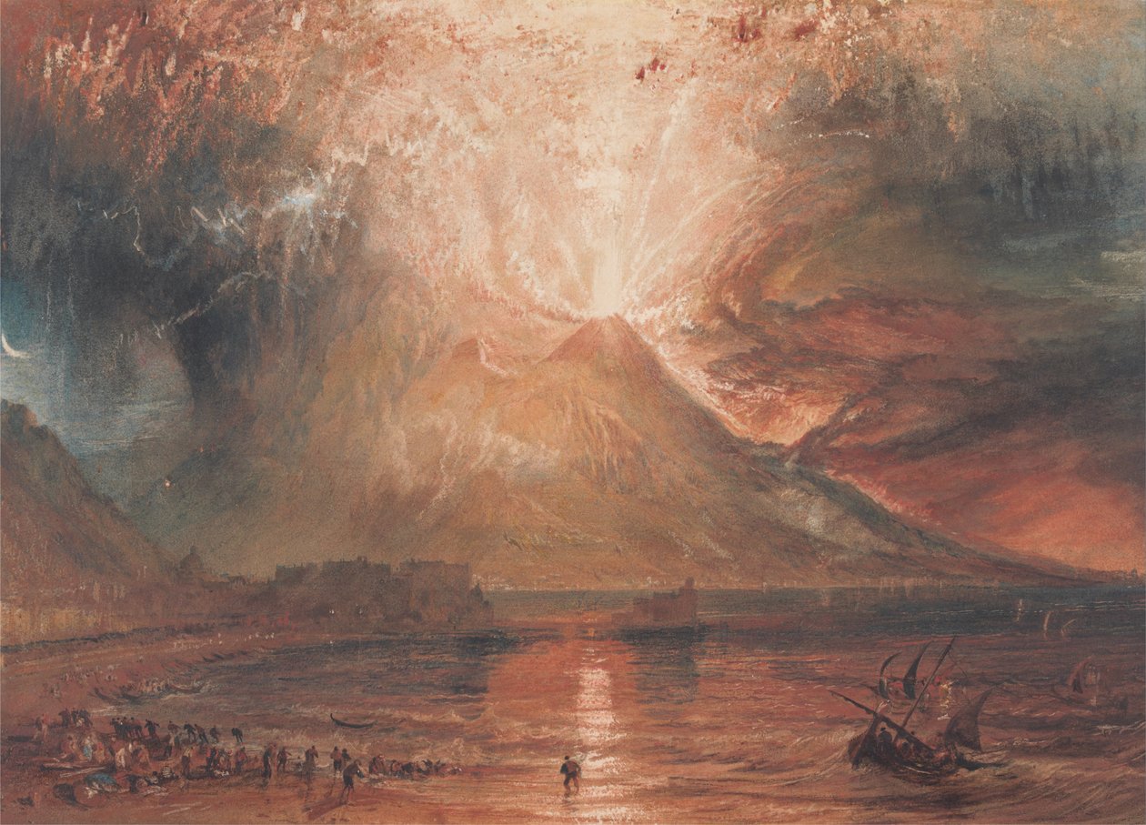 Wezuwiusz w erupcji autorstwa Joseph Mallord William Turner