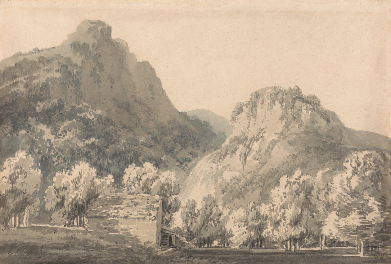 Wodospad Lodore, Cumberland autorstwa Joseph Mallord William Turner