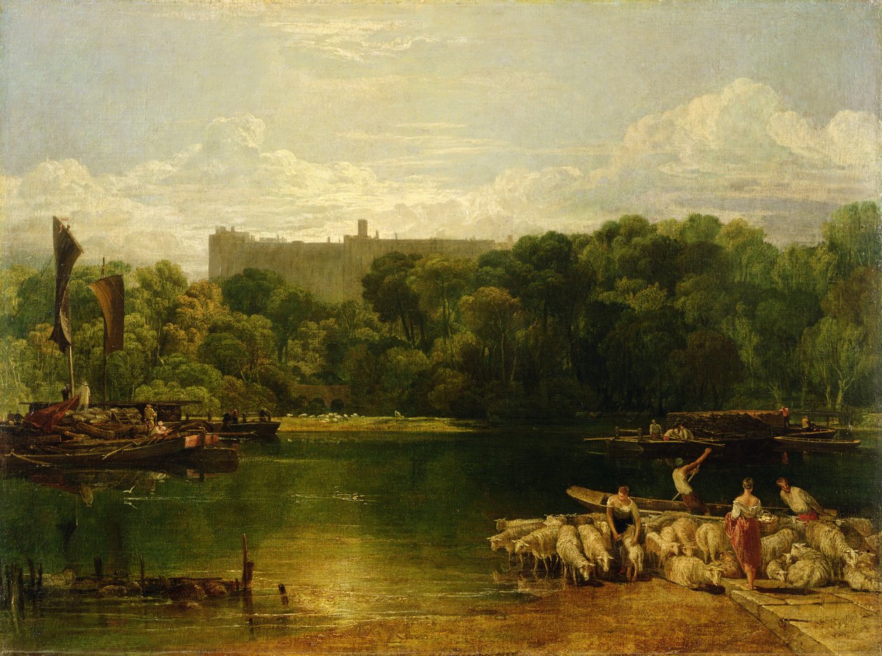 Zamek Windsor z Tamizy, ok.1805 autorstwa Joseph Mallord William Turner