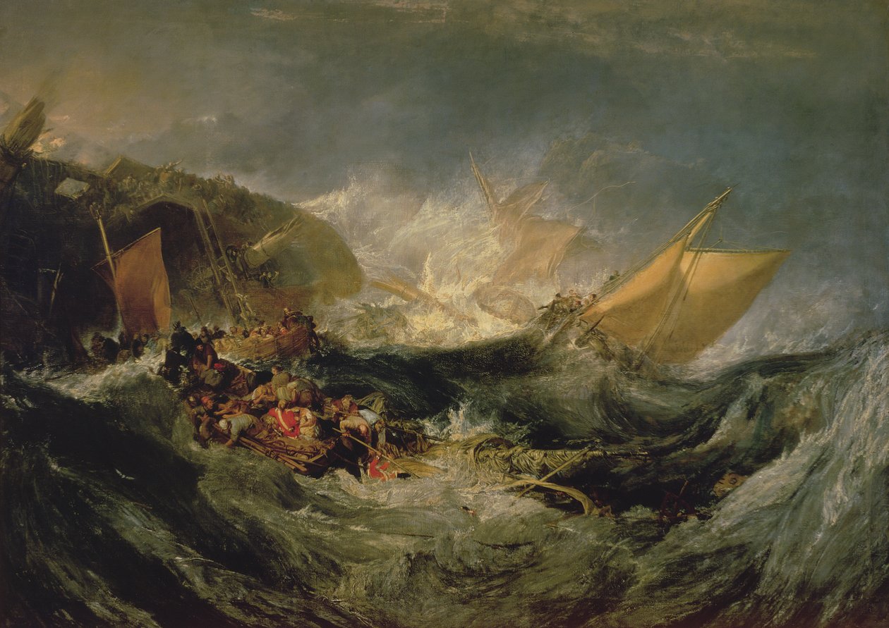 Wrak statku transportowego autorstwa Joseph Mallord William Turner