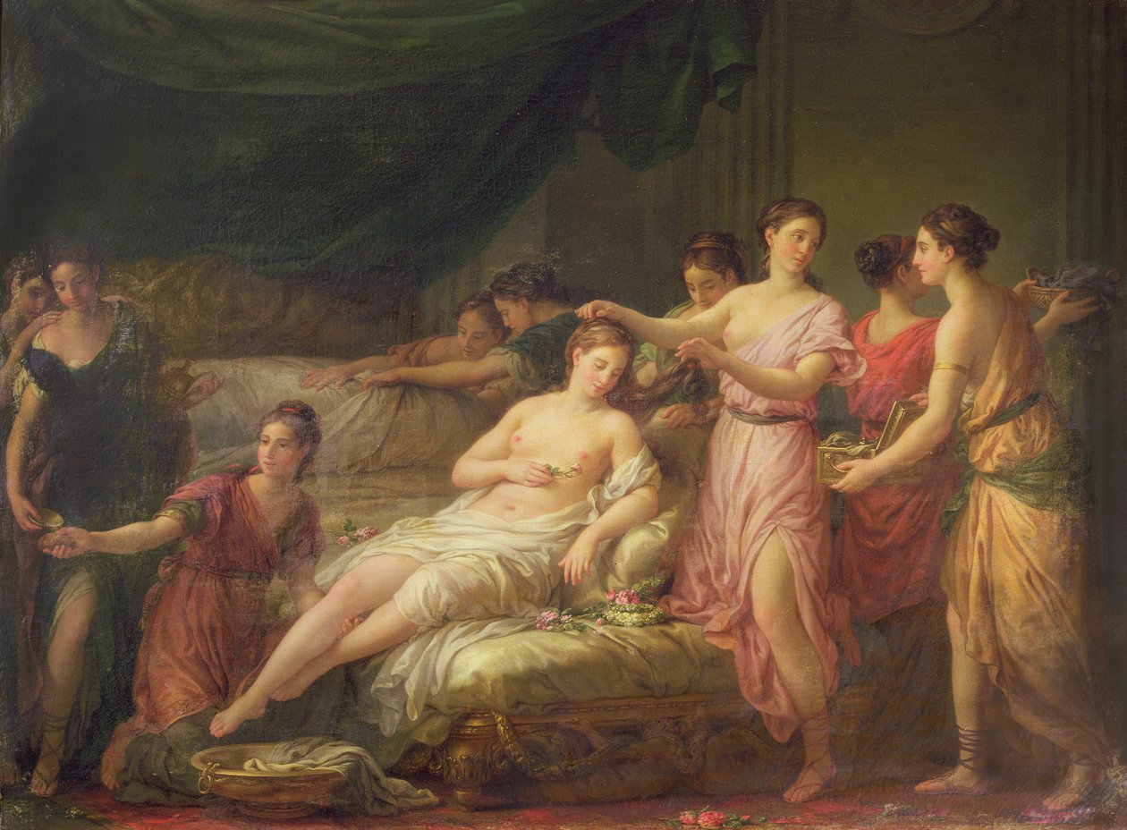 Przygotowania dla Panny Młodej autorstwa Joseph Marie, the Elder Vien