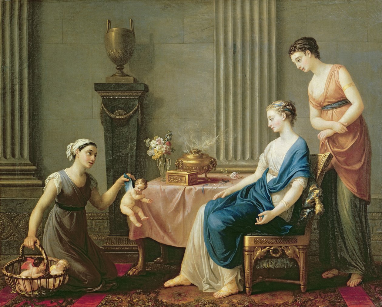 Sprzedawca miłości, 1763 autorstwa Joseph Marie, the Elder Vien