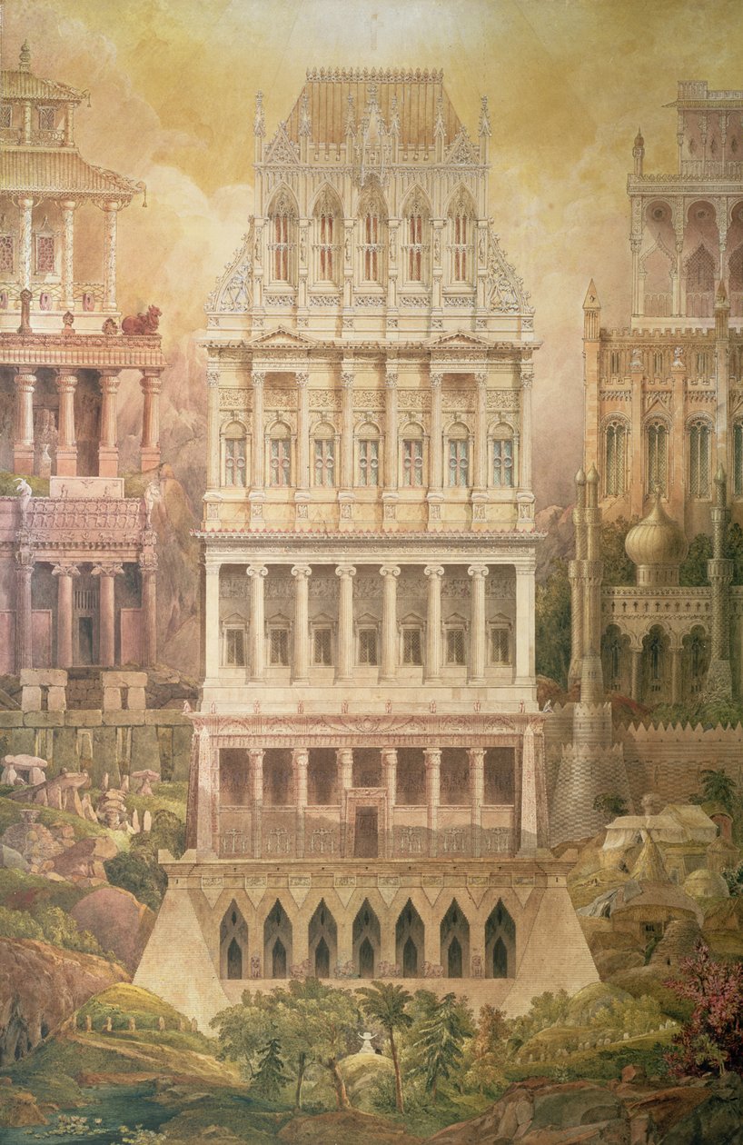 Architektura porównawcza autorstwa Joseph Michael Gandy
