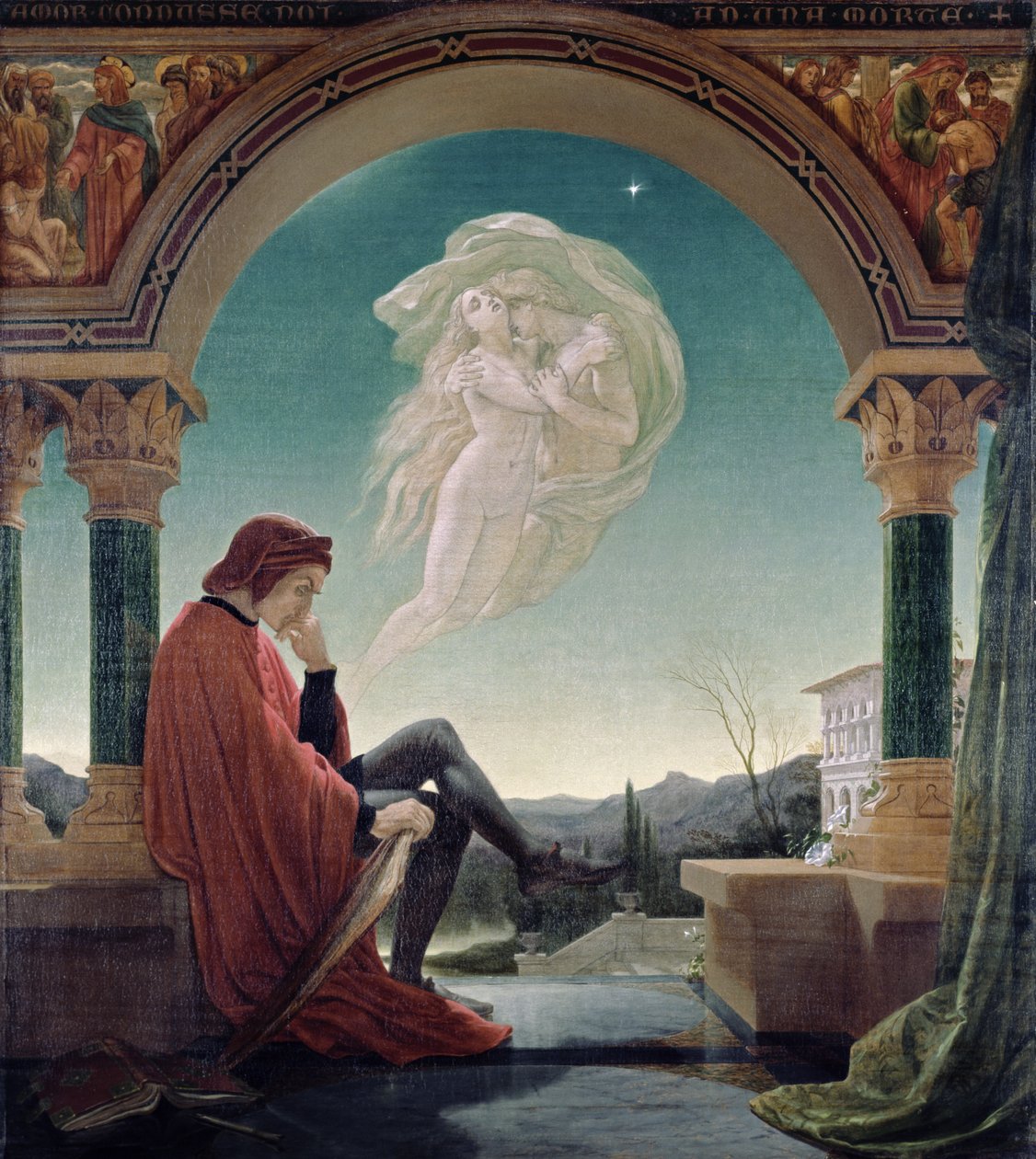 Sen Dantego z „Boskiej komedii” autorstwa Joseph Noel Paton