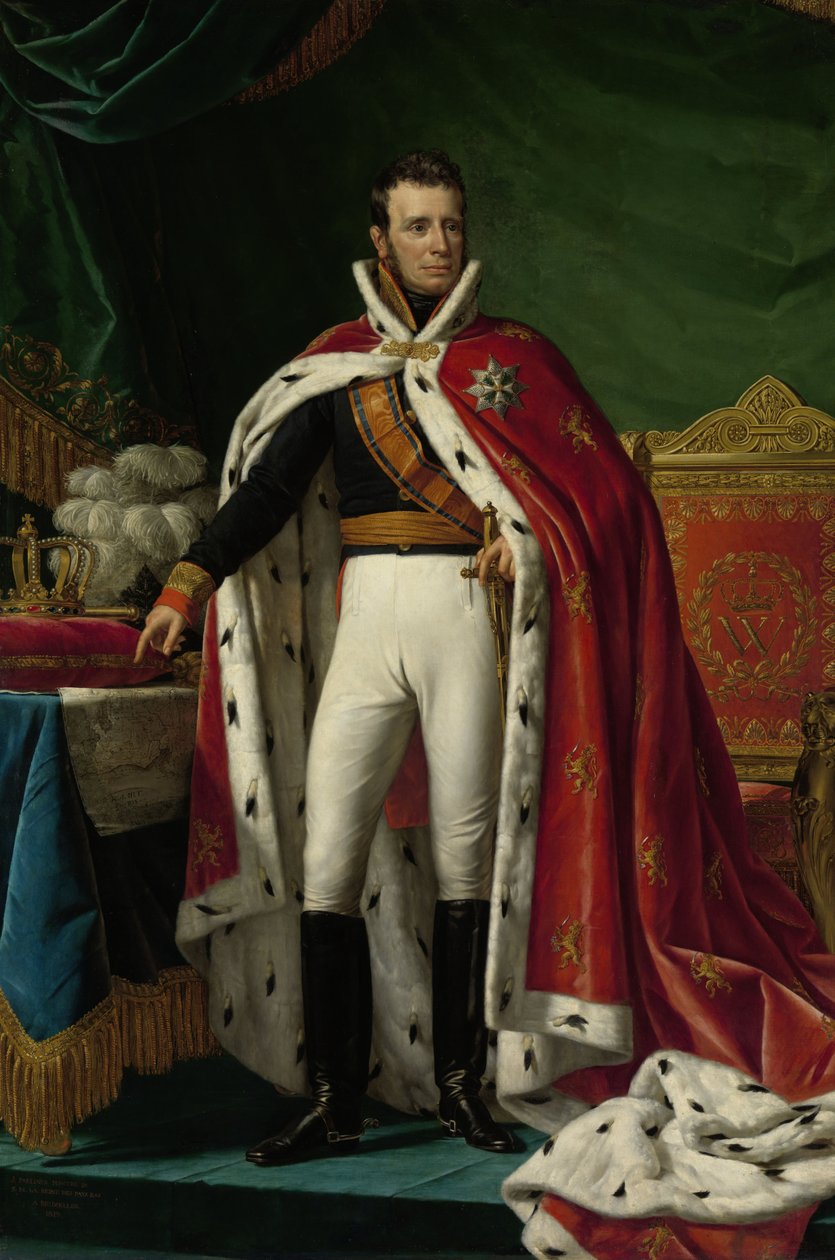 Portret Wilhelma I Niderlandzkiego, 1819 autorstwa Joseph Paelinck