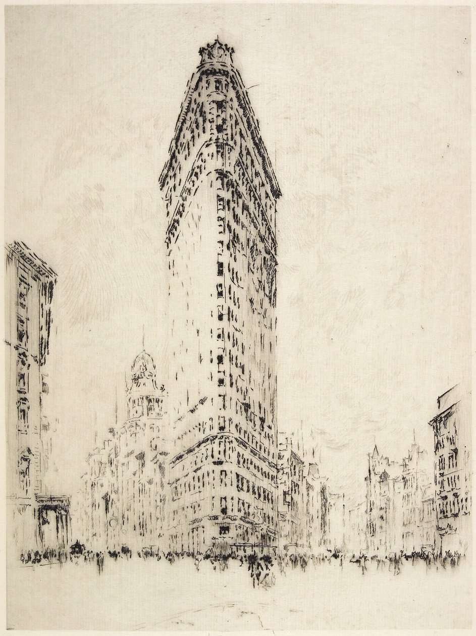 Budynek Flatiron, 1904 autorstwa Joseph Pennell