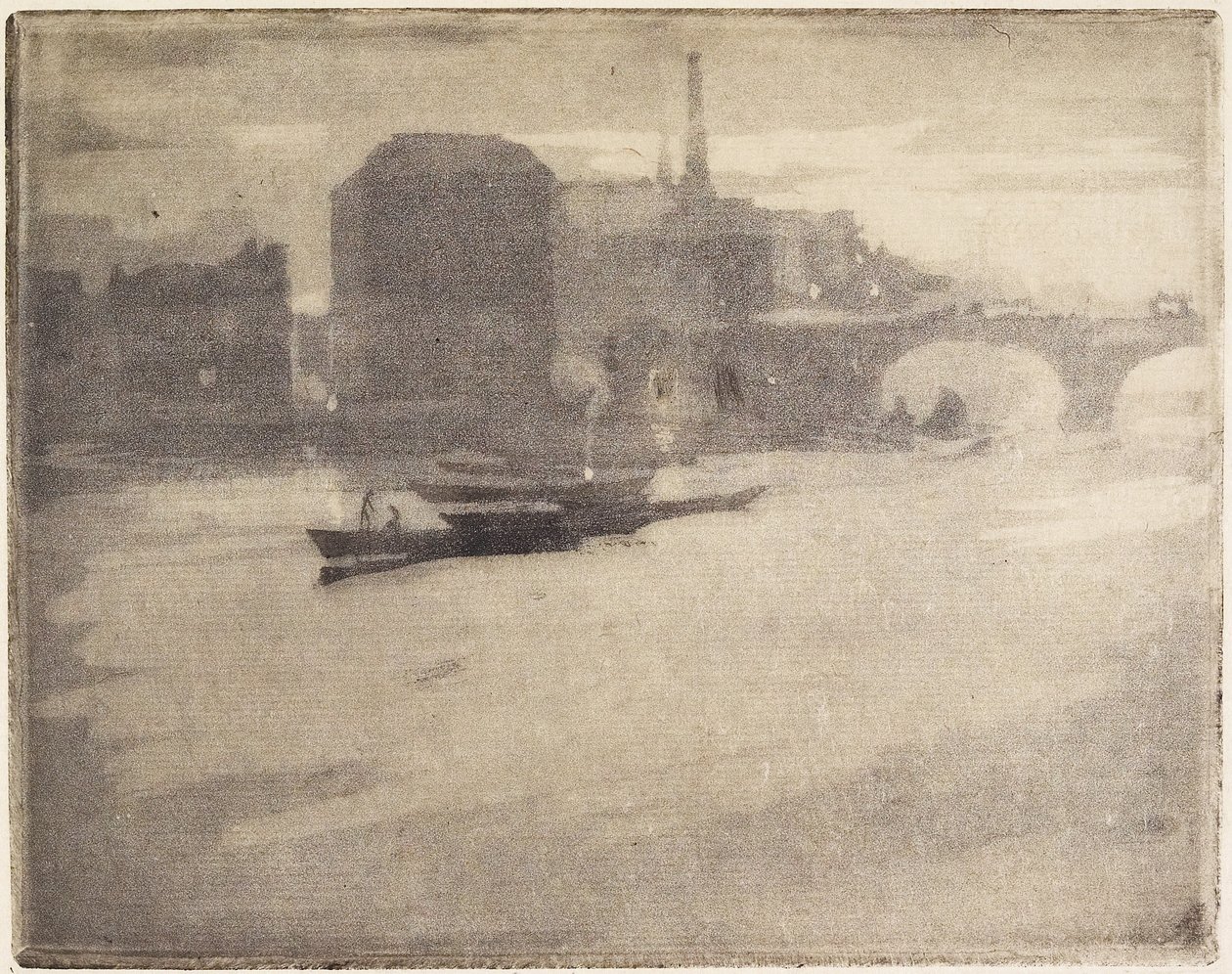 La Tamise (Tamiza), 1894 autorstwa Joseph Pennell