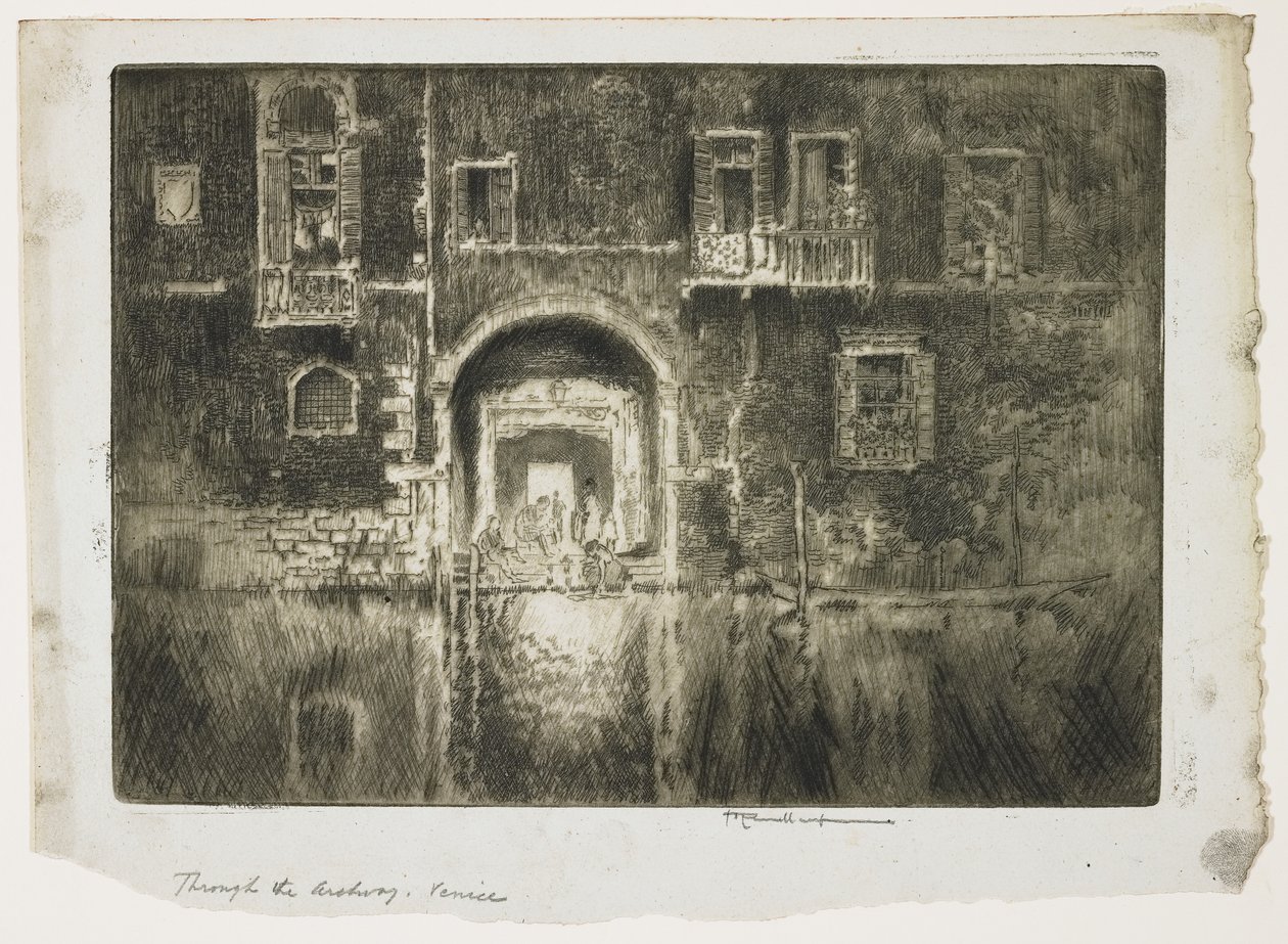 W pobliżu Abazzia, Wenecja, 1883 r. autorstwa Joseph Pennell