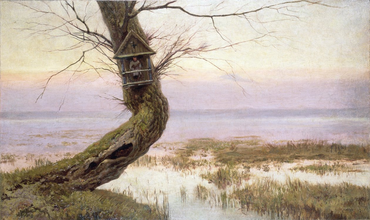 Kapliczka na starej wierzbie, 1920 autorstwa Joseph Rapacki