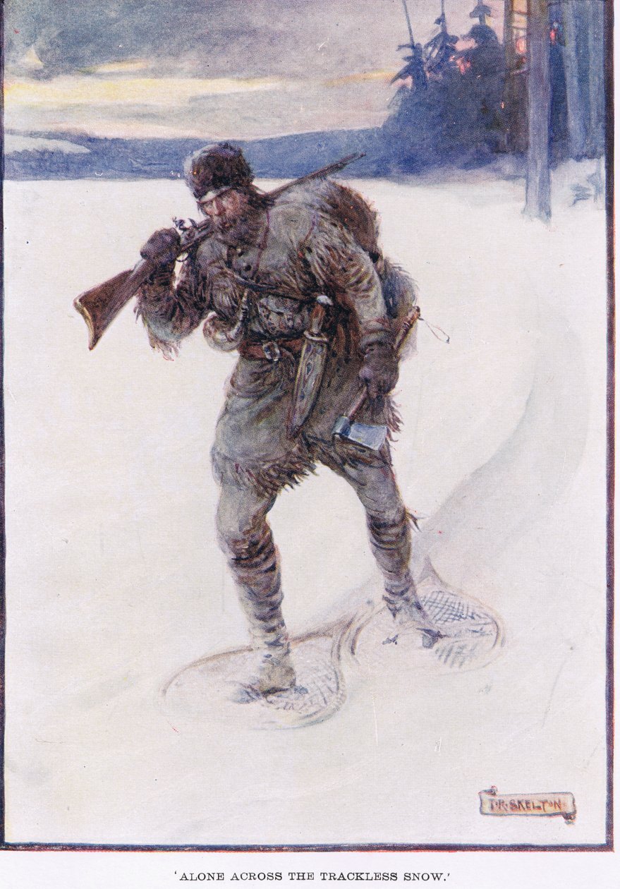 La Salle samotnie po bezdrożach śniegu autorstwa Joseph Ratcliffe Skelton
