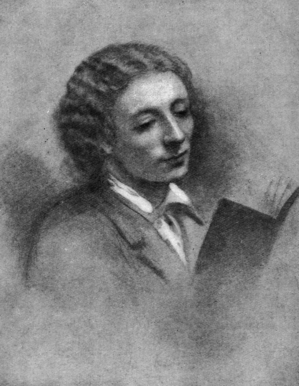 John Keats (węgiel i kreda na papierze) autorstwa Joseph Severn