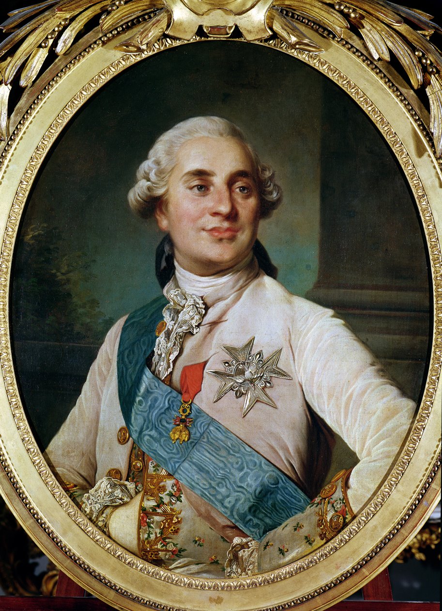 Medalion portretowy Ludwika XVI (1754-93) 1775 autorstwa Joseph Siffred Duplessis