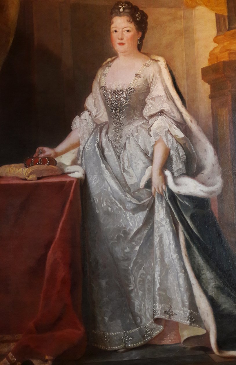 Portret Teresy Kunigunde Polski z koroną autorstwa Joseph Vivien