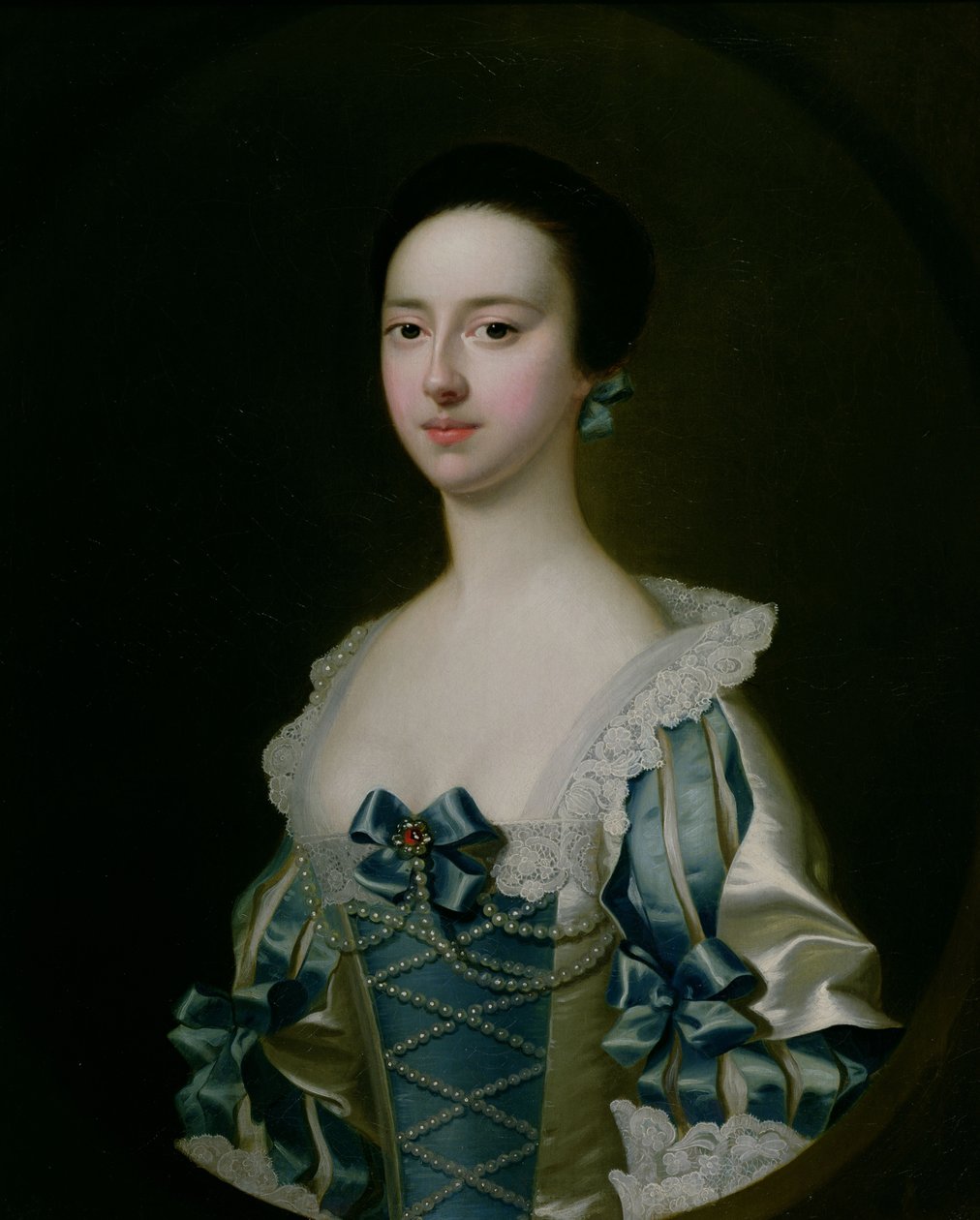 Anne Bateman, później pani John Gisbourne, 1755 autorstwa Joseph Wright of Derby