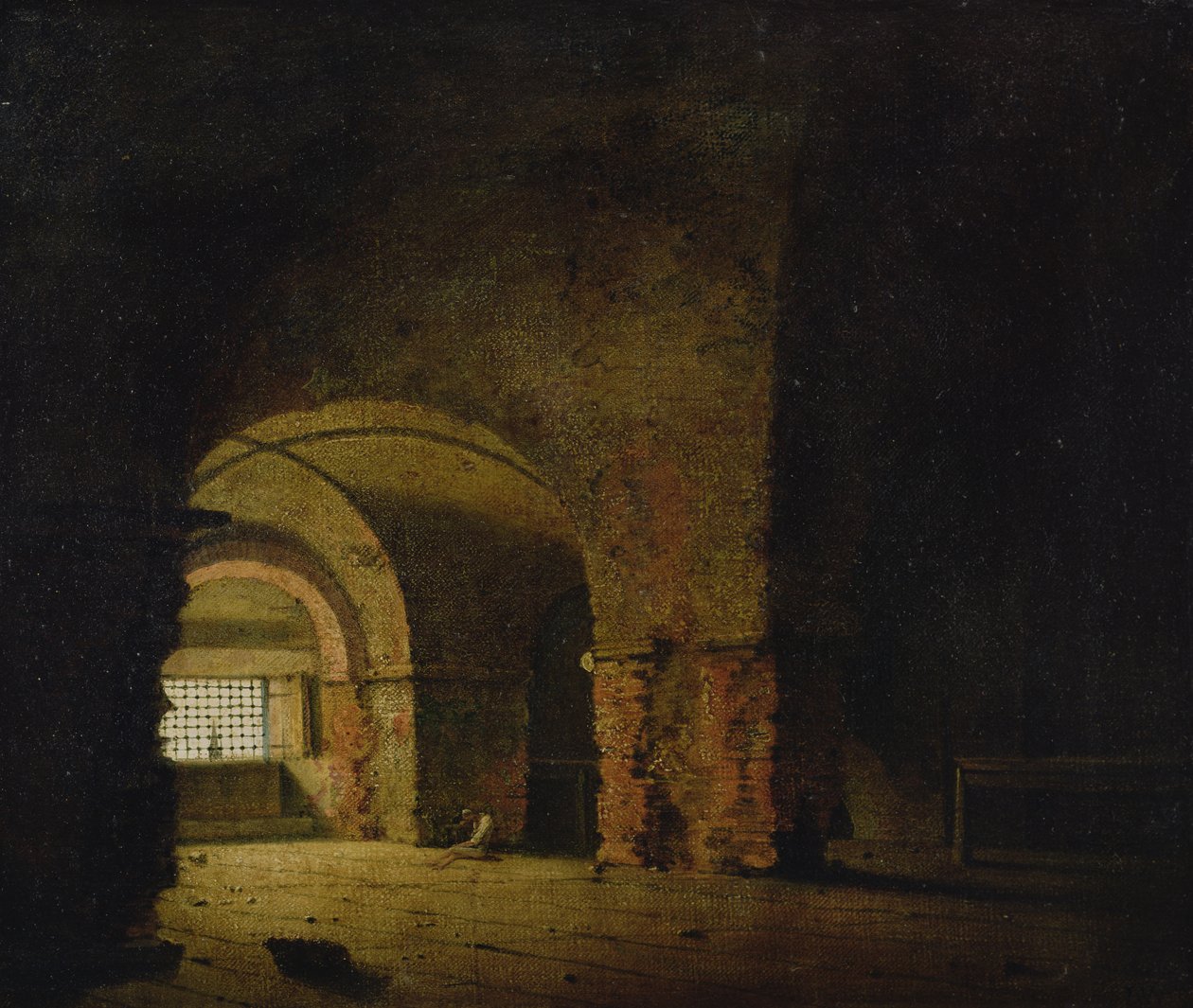Więzień, ok. 1787-90 autorstwa Joseph Wright of Derby