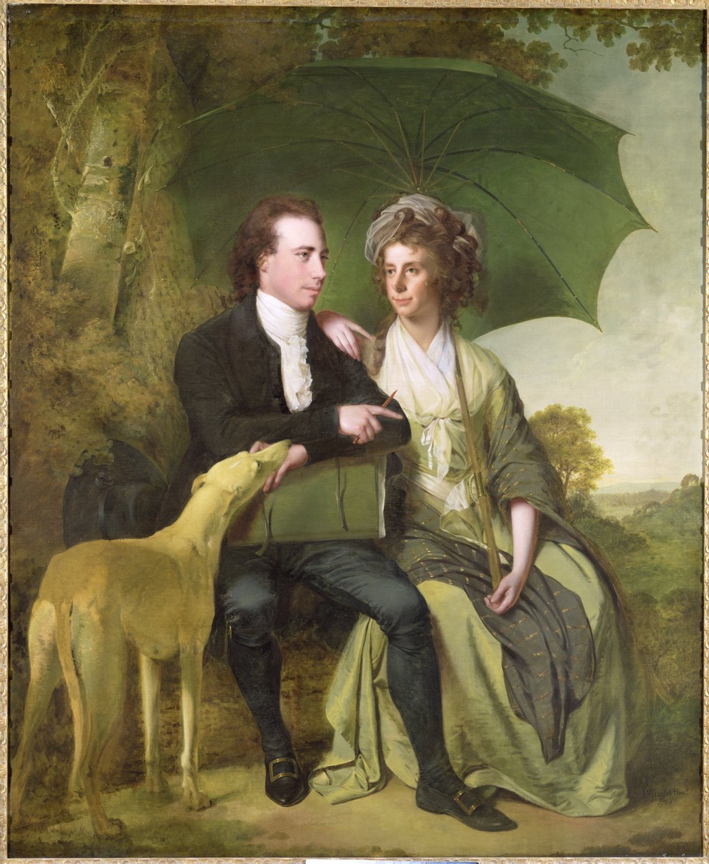 Wielebny i pani Thomas Gisborne z Yoxhall Lodge, Leicestershire, 1786 autorstwa Joseph Wright of Derby
