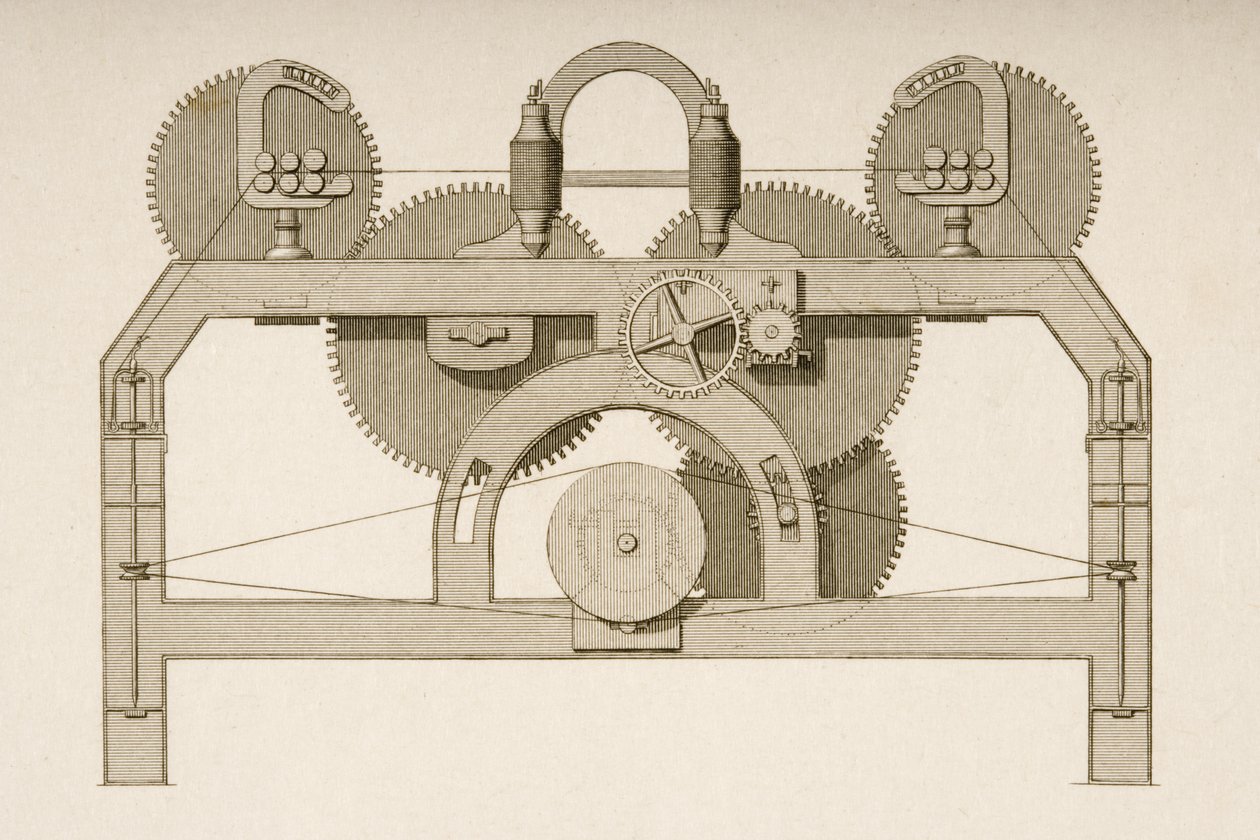 Elewacja końcowa Throstle, c.1830 autorstwa Joseph Wilson Lowry