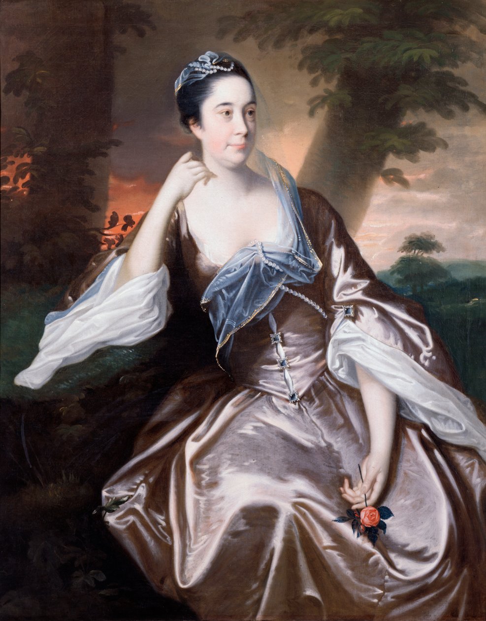 Pani Lawrence Monck, 1760 autorstwa Joseph Wright of Derby