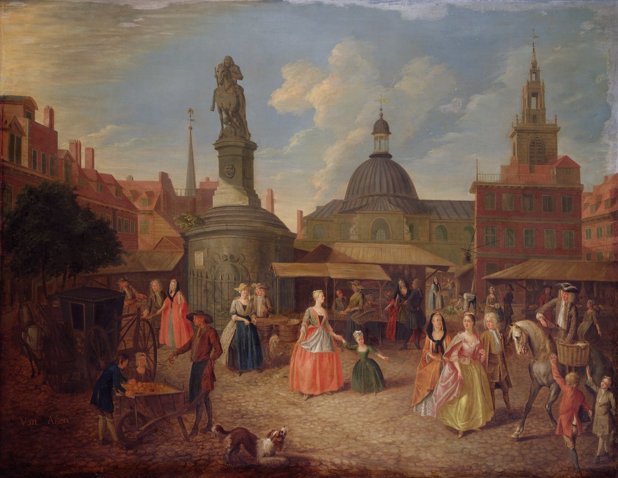 Widok na Stocks Market, City of London (zob. 145739 dla pary) autorstwa Joseph van Aken