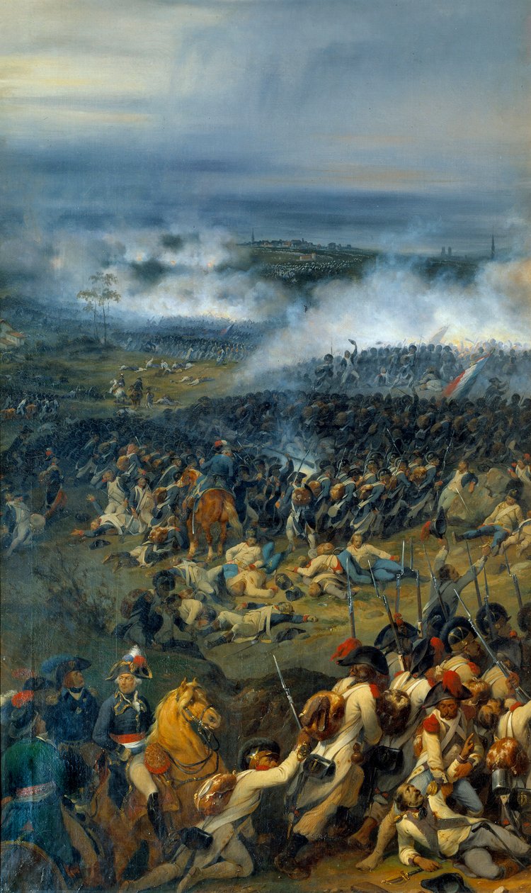 Wojny o niepodległość: „”Bitwa pod Anderlechtem 13 listopada autorstwa Joseph Louis Hippolyte Bellange