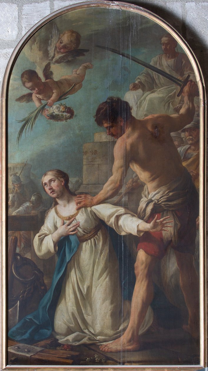 Męczennik św Katarzyny autorstwa Joseph Marie the Elder Vien