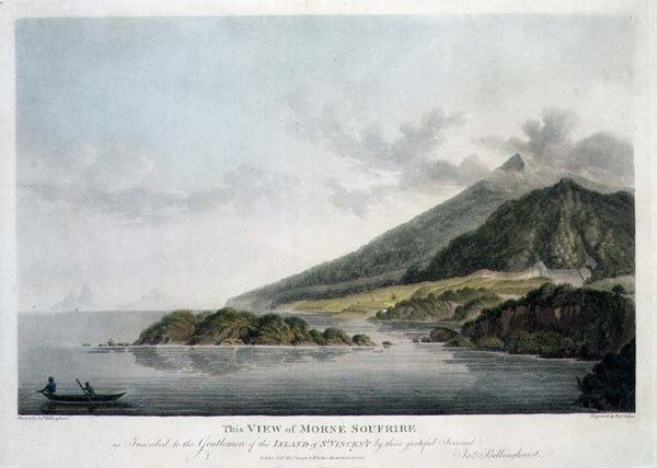 Widok Morne Soufrire na wyspie St. Vincent, wyryty i pub. autorstwa Francisa Jukesa (1747-1812) autorstwa Joseph (after) Billinghurst